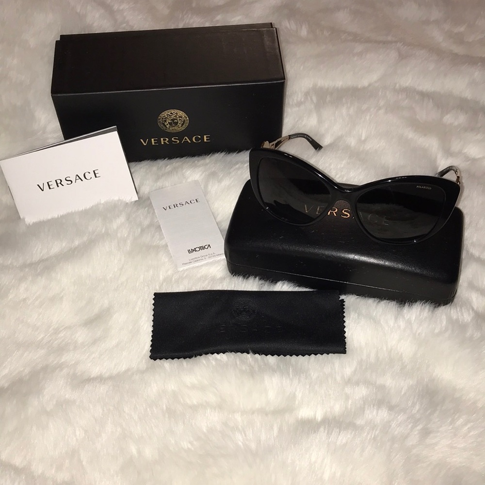 Versace VE4295 Cat Eye Polarized Sunglasses